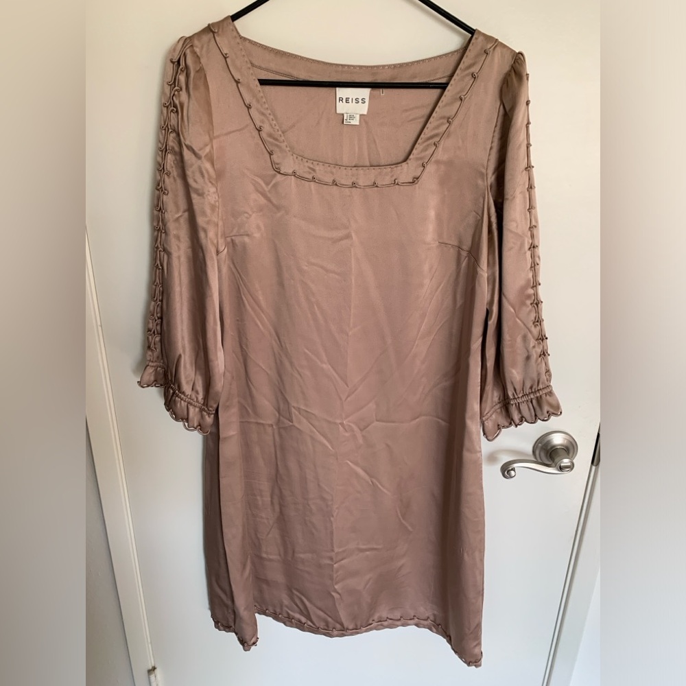 Reiss Silk Box Dress / Size 10